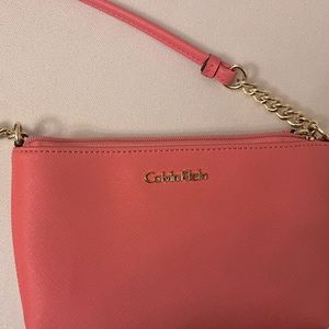 Peach Pink Calvin Klein Crossbody Purse